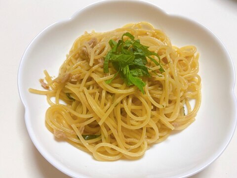 フライパン1つで！ツナと大葉の和風パスタ♪